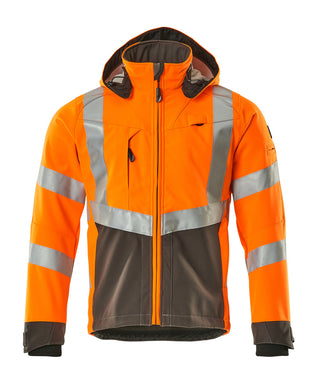 Softshell-takki - 15502-246 - hi-vis oranssi/tumma antrasiitti
