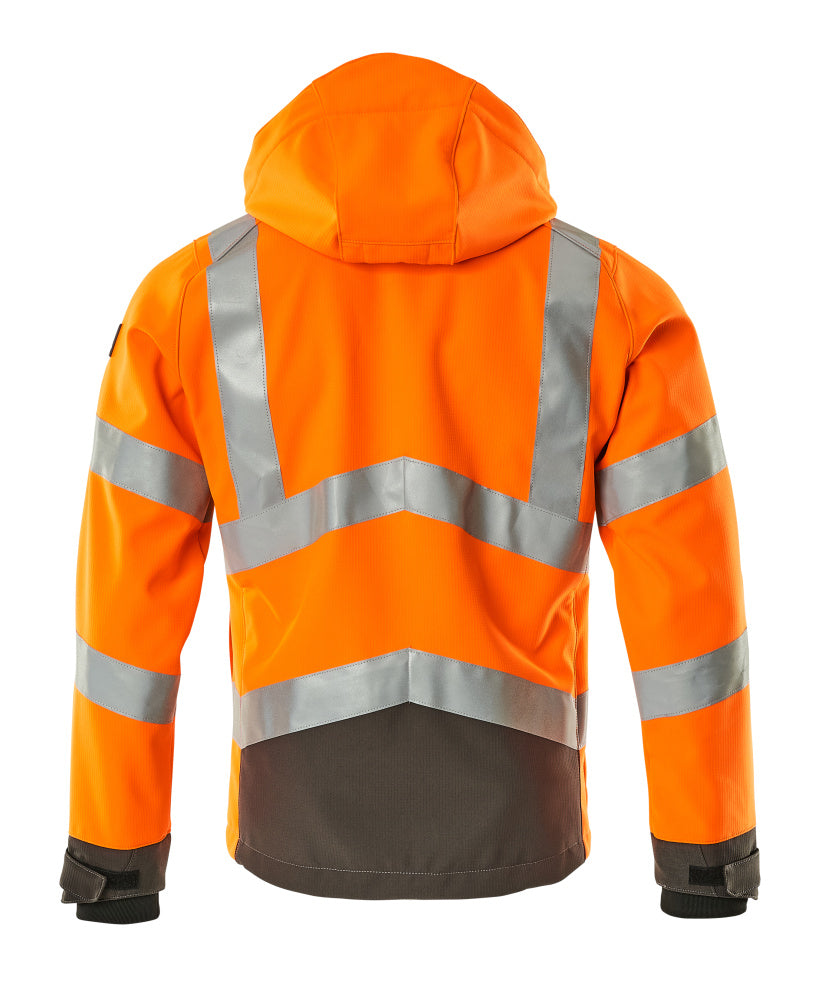 Softshell-takki - 15502-246 - hi-vis oranssi/tumma antrasiitti