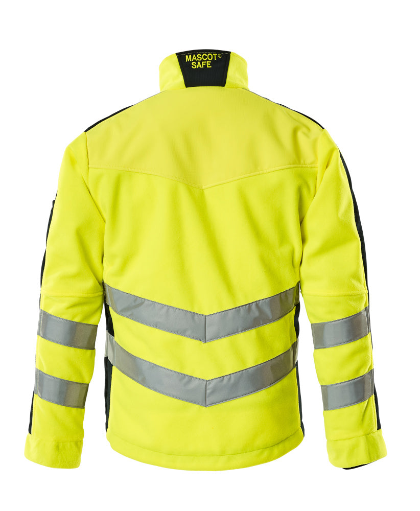 Fleece Takki - 15503-259 - hi-vis keltainen/tumma laivastonsininen