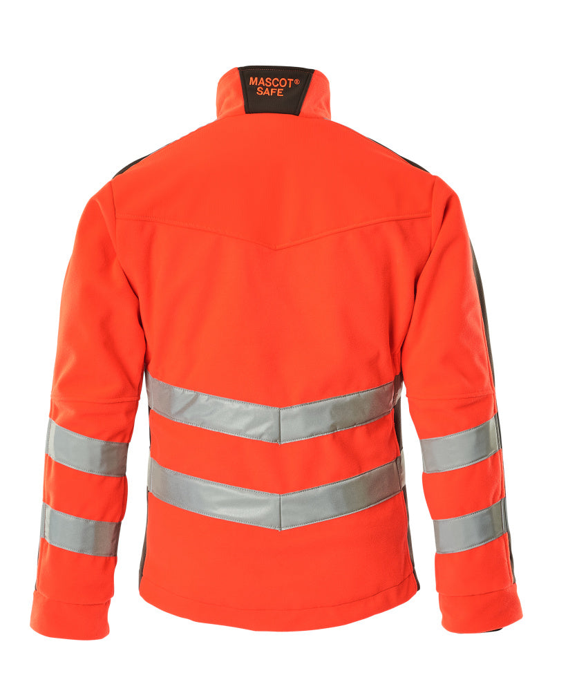 Fleece Takki - 15503-259 - hi-vis punainen/tumma antrasiitti