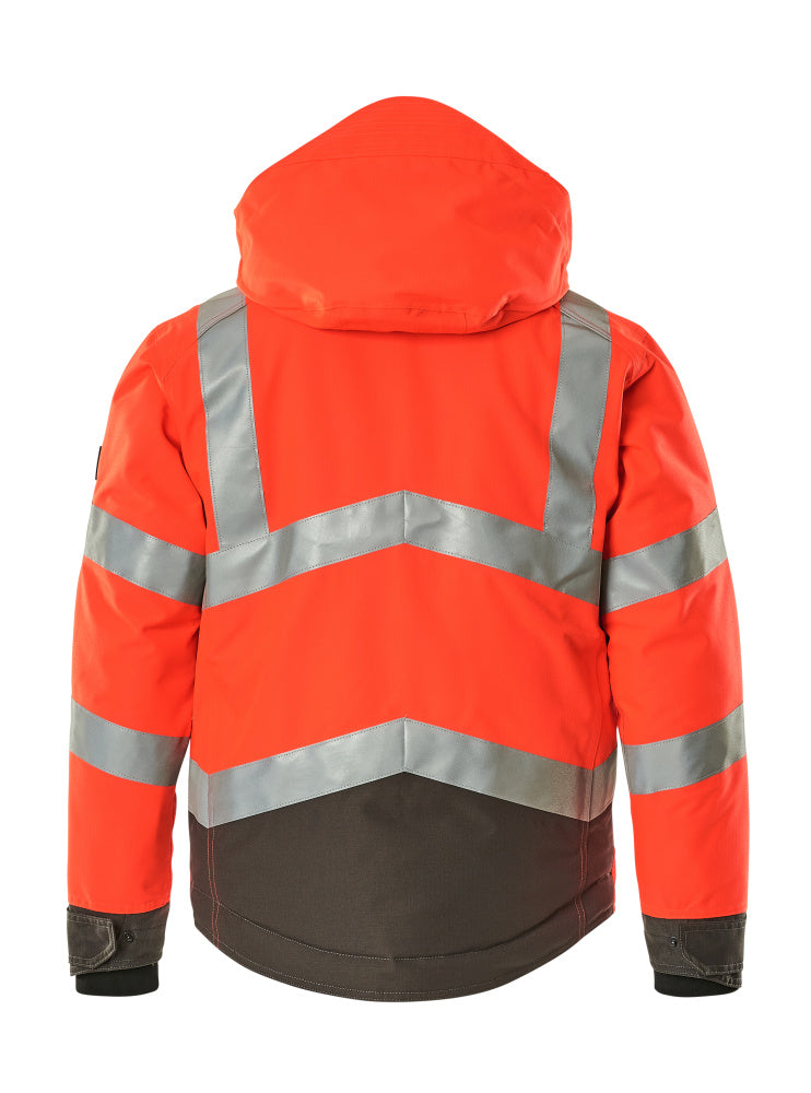 Talvitakki - 15535-231 - hi-vis punainen/tumma antrasiitti