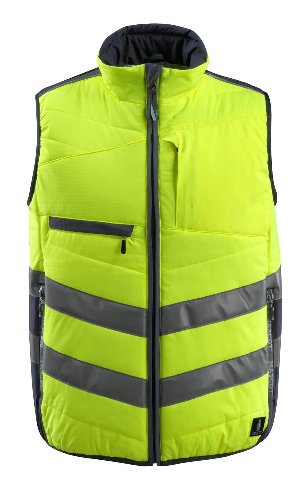 Talviliivi - 15565-249 - hi-vis keltainen/tumma laivastonsininen