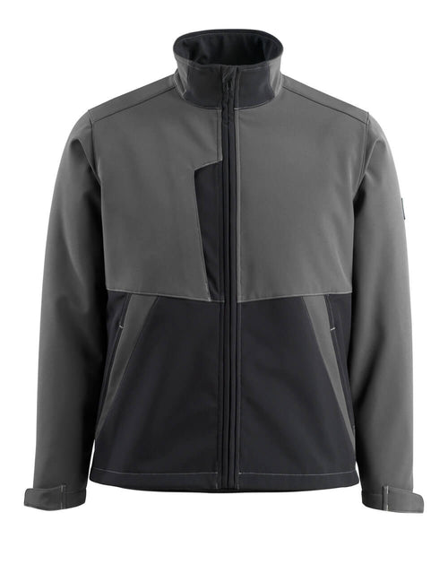 Softshell-takki - 15702-253 - tumma antrasiitti/musta
