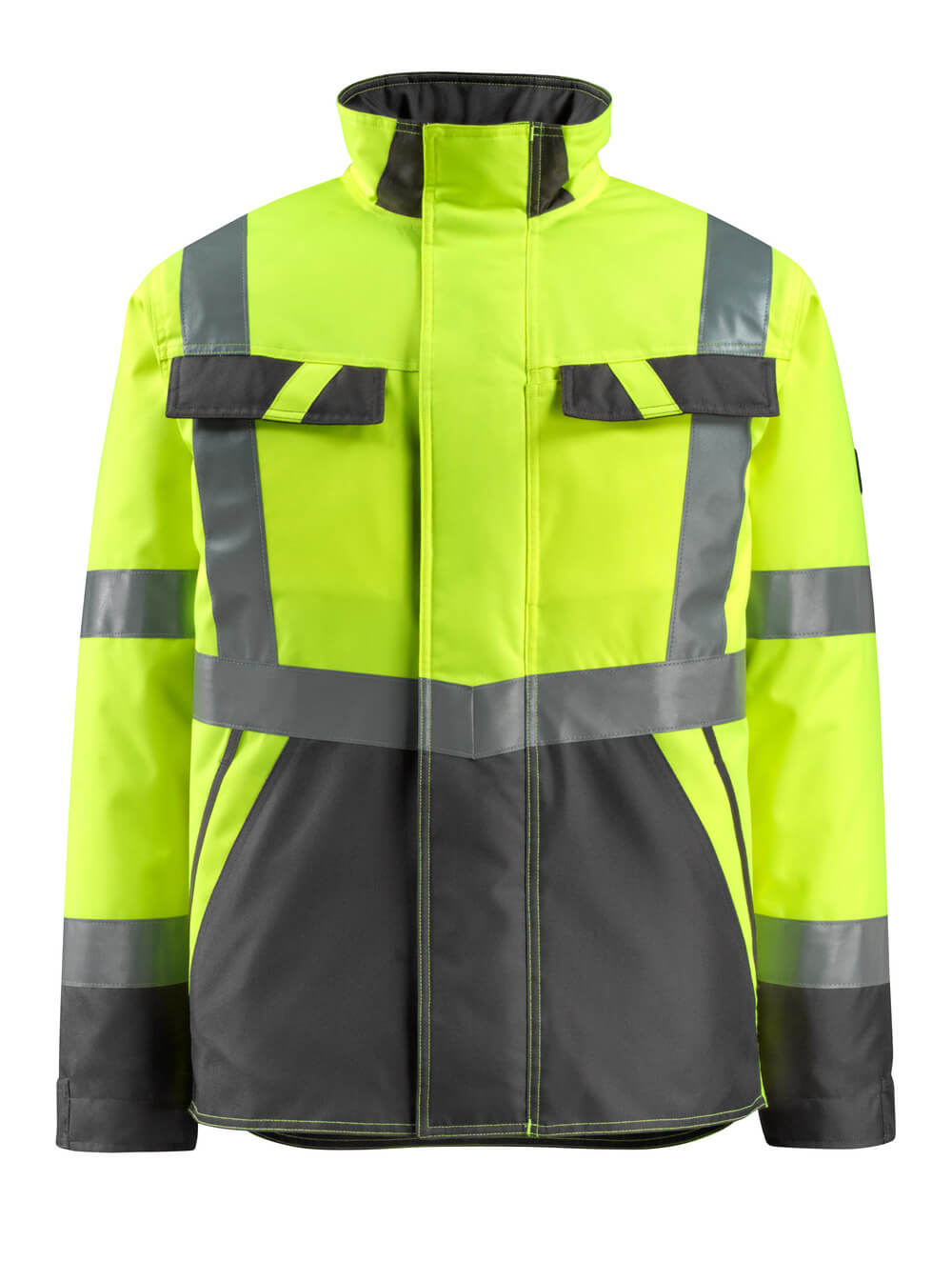 Talvitakki - 15935-126 - hi-vis keltainen/tumma antrasiitti