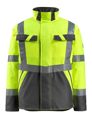 Talvitakki - 15935-126 - hi-vis keltainen/tumma antrasiitti