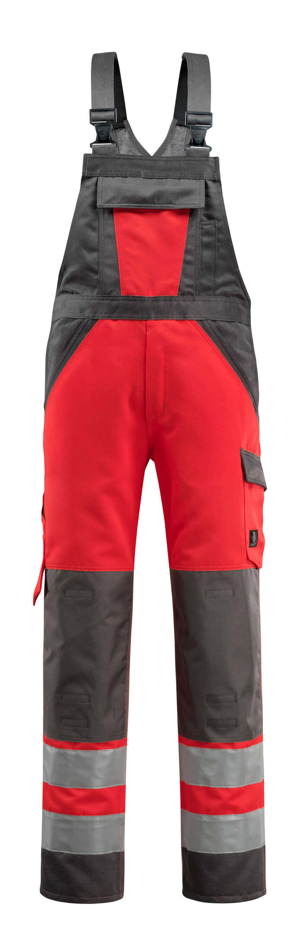 Avohaalari polvitaskuilla - 15969-948 - hi-vis punainen/tumma antrasiitti