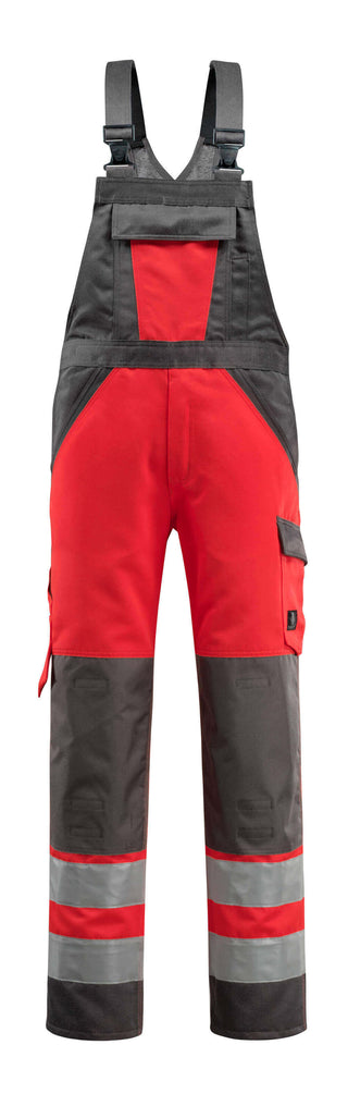 Avohaalari polvitaskuilla - 15969-948 - hi-vis punainen/tumma antrasiitti