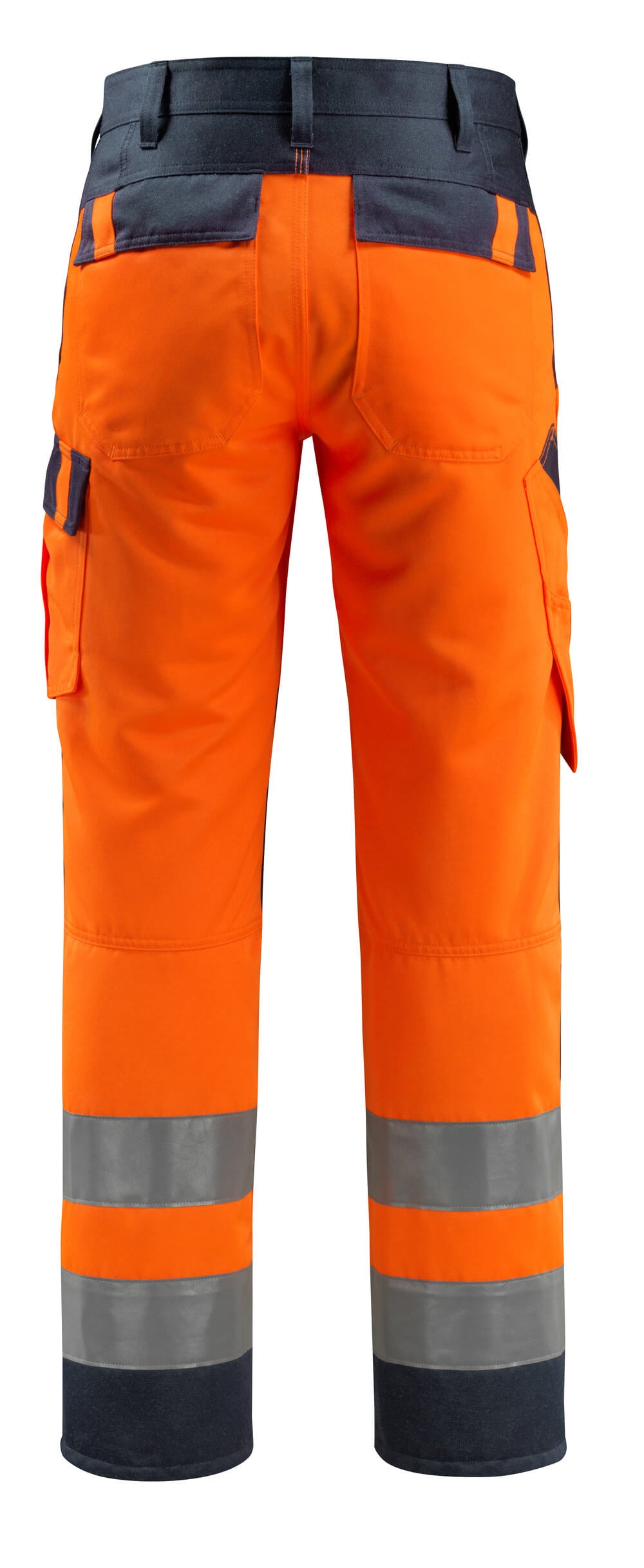 Housut polvitaskuilla - 15979-948 - hi-vis oranssi/tumma laivastonsininen
