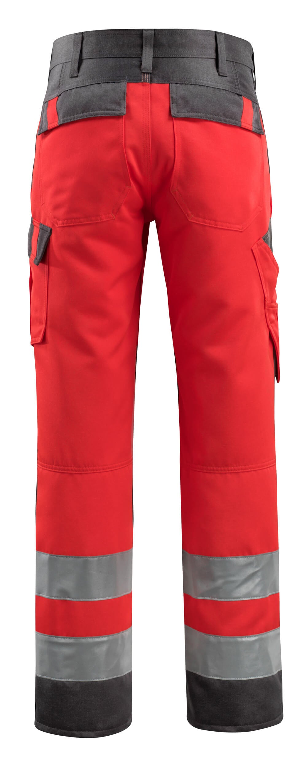 Housut polvitaskuilla - 15979-948 - hi-vis punainen/tumma antrasiitti