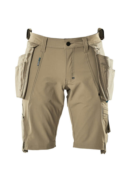 Shortsit riipputaskuilla - 17149-311 - vaalea khaki