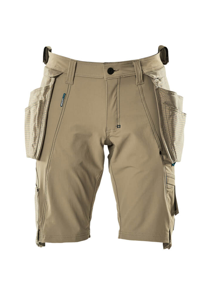 Shortsit riipputaskuilla - 17149-311 - vaalea khaki