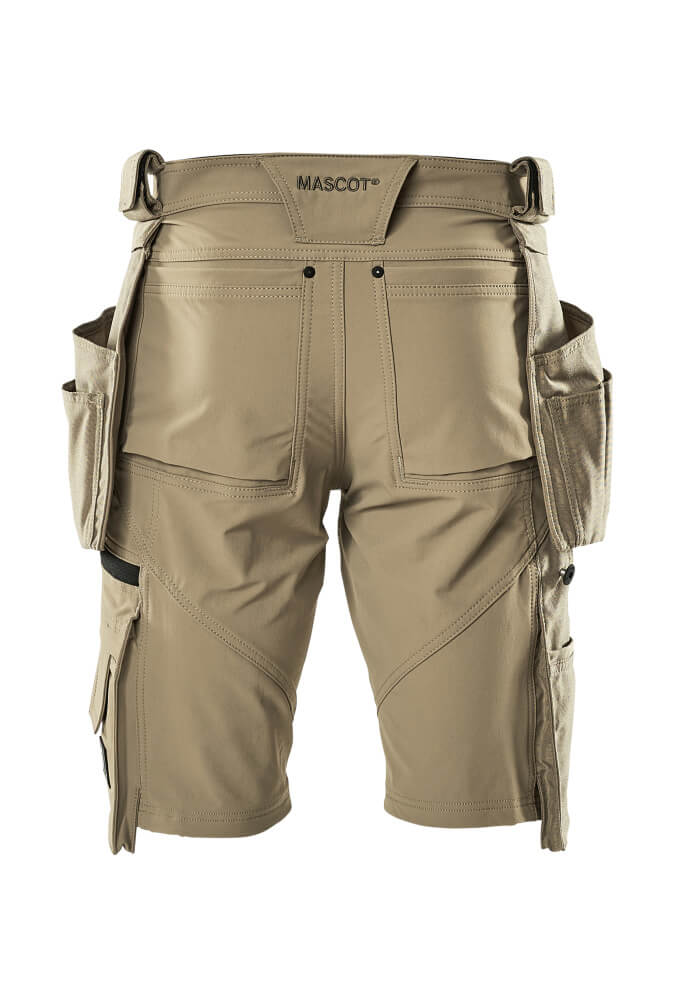Shortsit riipputaskuilla - 17149-311 - vaalea khaki
