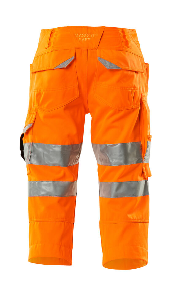 ¾-housut polvitaskuilla - 17549-860 - hi-vis oranssi