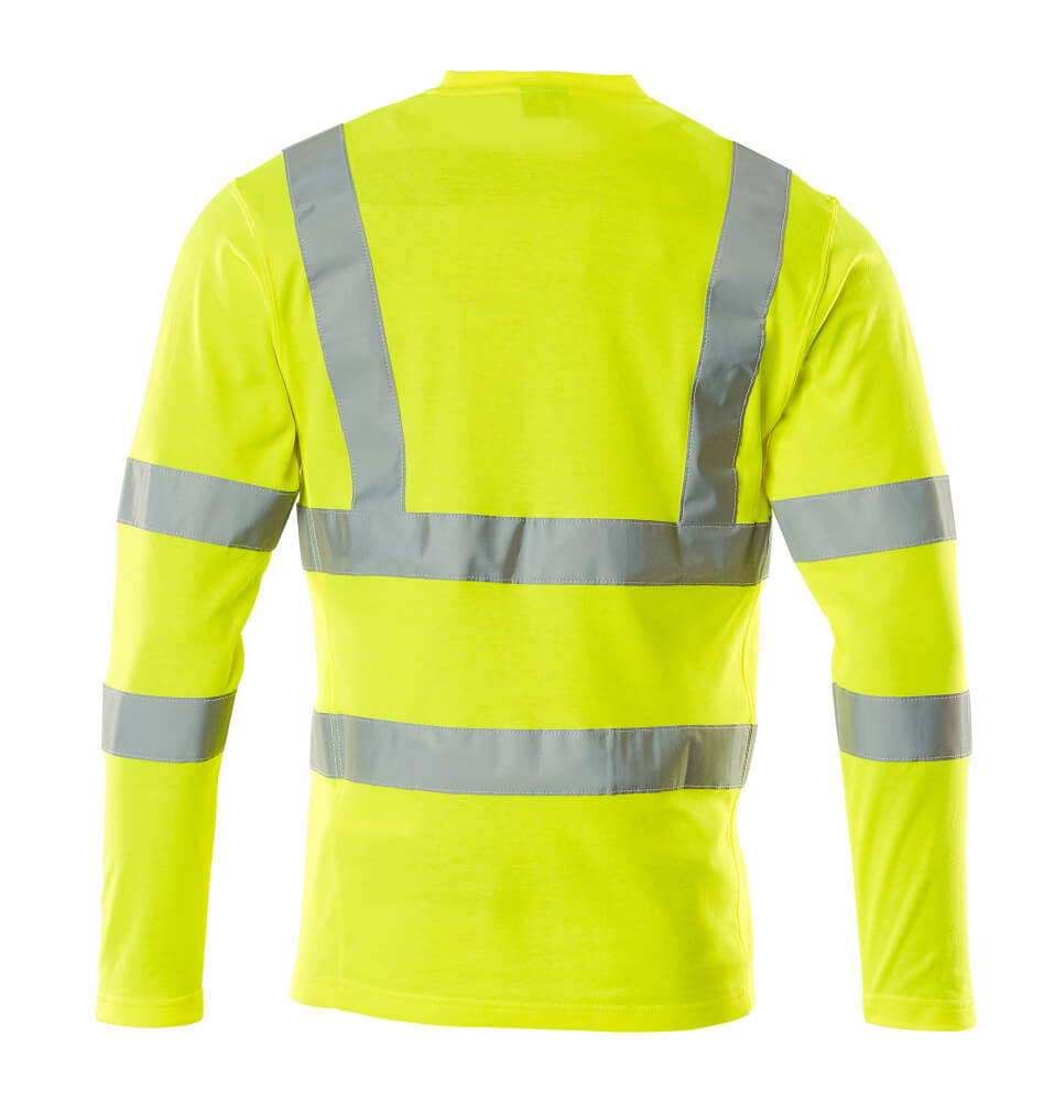 T-Paita, pitkähihainen - 18281-995 - hi-vis keltainen