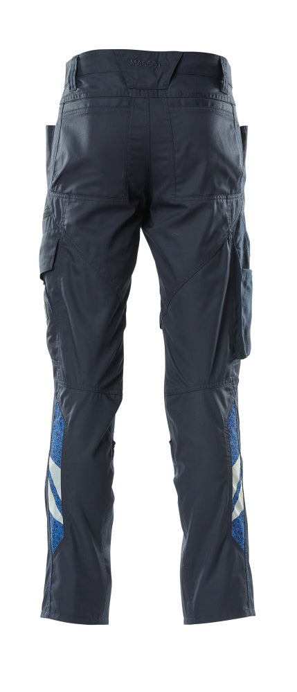 Housut polvitaskuilla - 18379-230 - syvä tummansininen