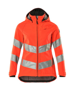 Softshell-takki - 18512-246 - hi-vis punainen