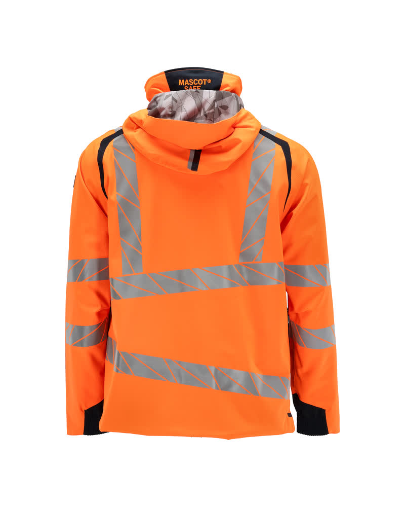 Kuoritakki - 19001-449 - hi-vis oranssi/tumma laivastonsininen