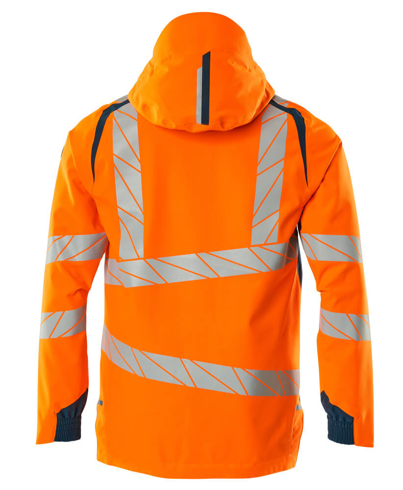 Kuoritakki - 19001-449 - hi-vis oranssi/tumma petrooli