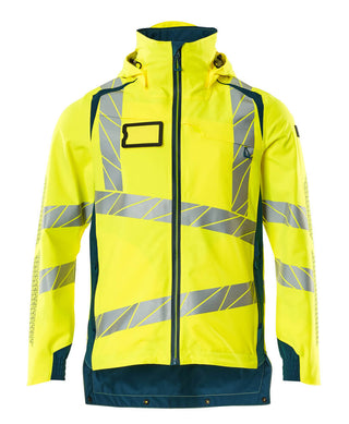 Kuoritakki - 19001-449 - hi-vis keltainen/tumma petrooli