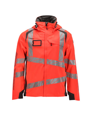Kuoritakki - 19001-449 - hi-vis punainen/tumma antrasiitti