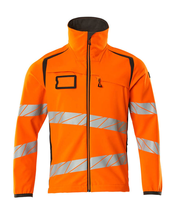 Softshell-takki - 19002-143 - hi-vis oranssi/tumma antrasiitti