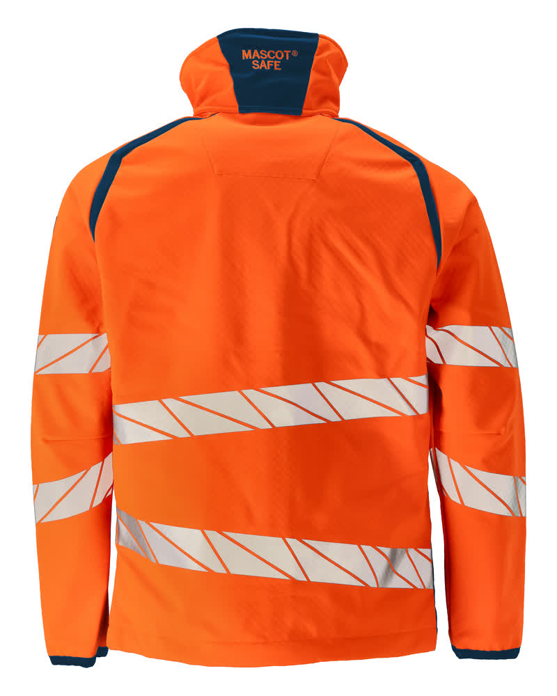 Softshell-takki - 19002-143 - hi-vis oranssi/tumma petrooli
