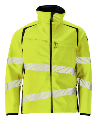 Softshell-takki - 19002-143 - hi-vis keltainen/tumma laivastonsininen