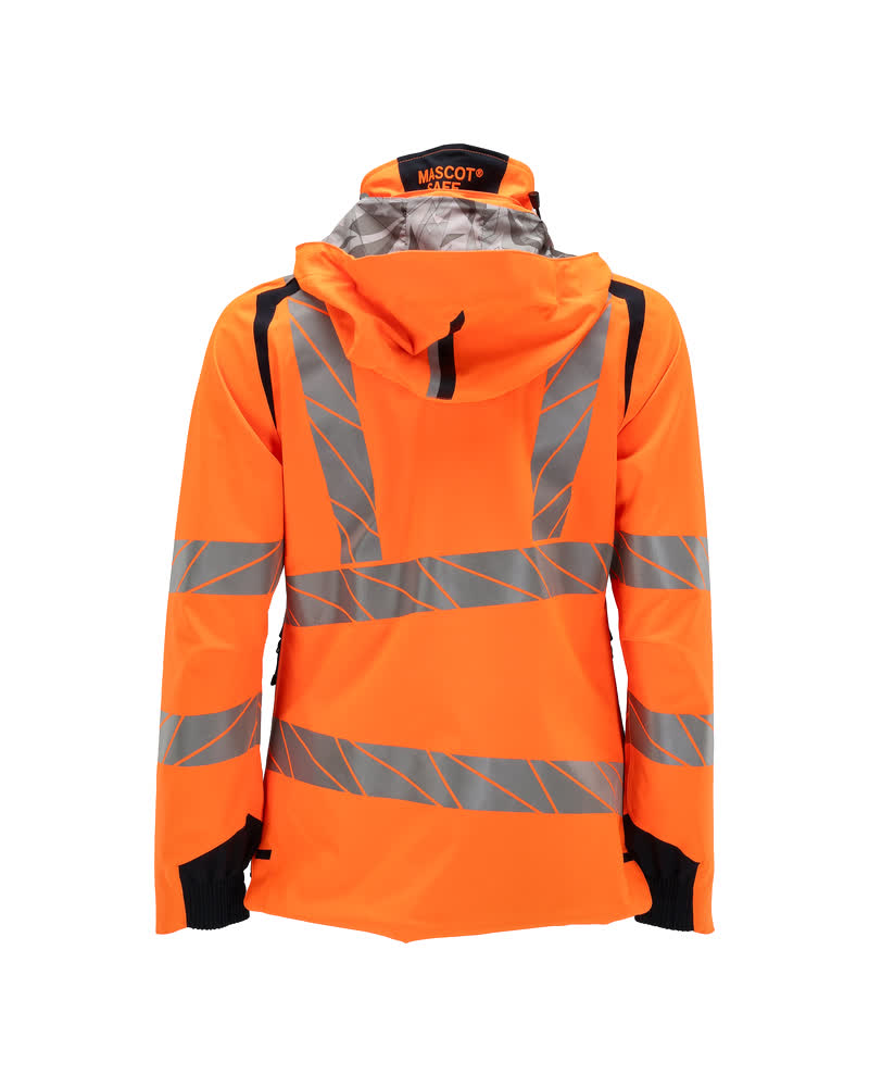 Kuoritakki - 19011-449 - hi-vis oranssi/tumma laivastonsininen