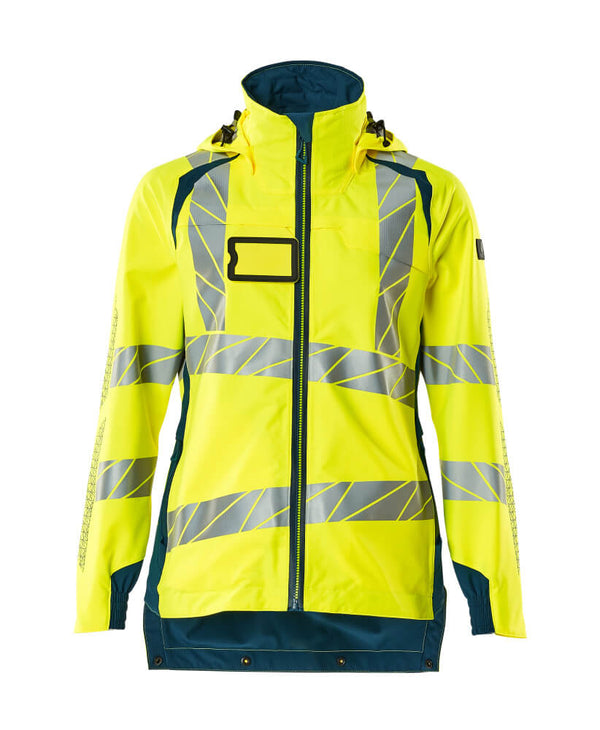 Kuoritakki - 19011-449 - hi-vis keltainen/tumma petrooli