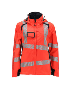 Kuoritakki - 19011-449 - hi-vis punainen/syvä tummansininen