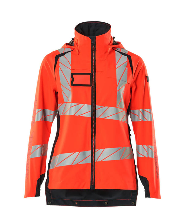 Kuoritakki - 19011-449 - hi-vis punainen/syvä tummansininen