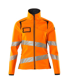 Softshell-takki - 19012-143 - hi-vis oranssi/tumma laivastonsininen
