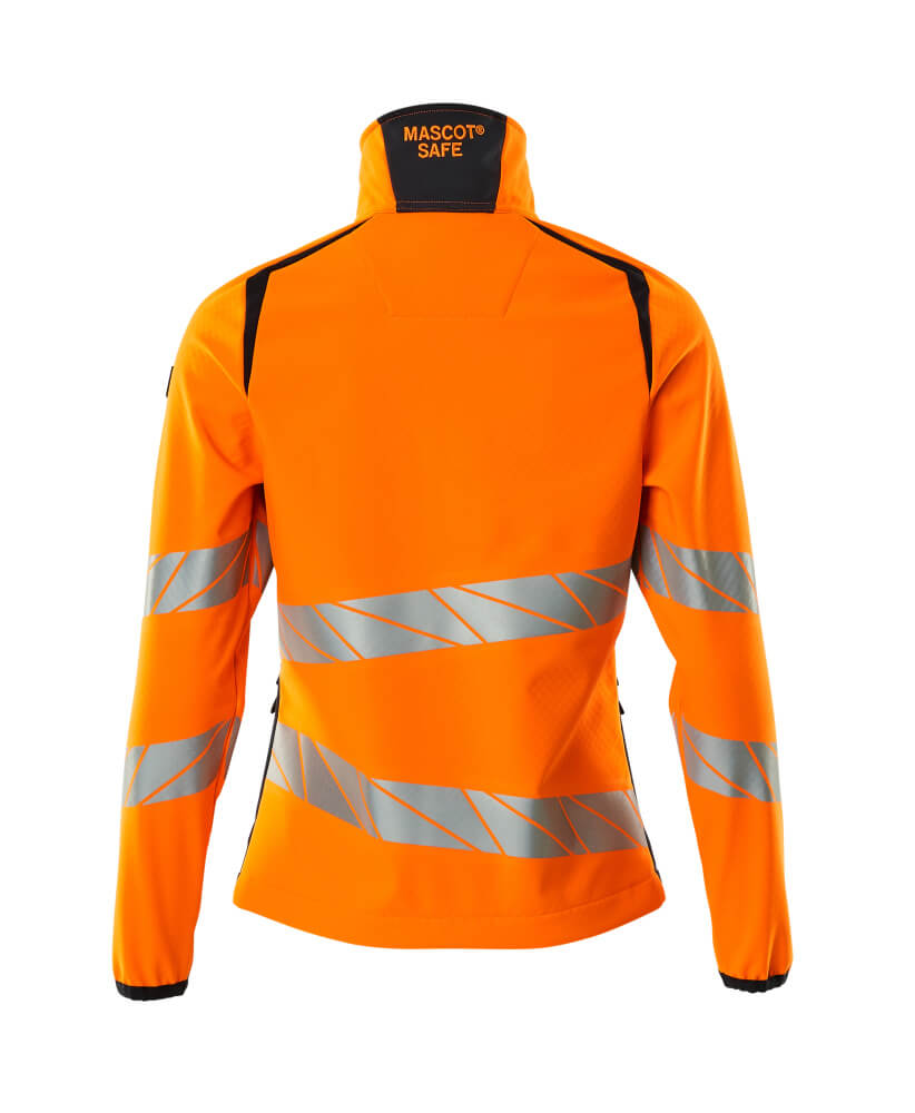 Softshell-takki - 19012-143 - hi-vis oranssi/tumma laivastonsininen