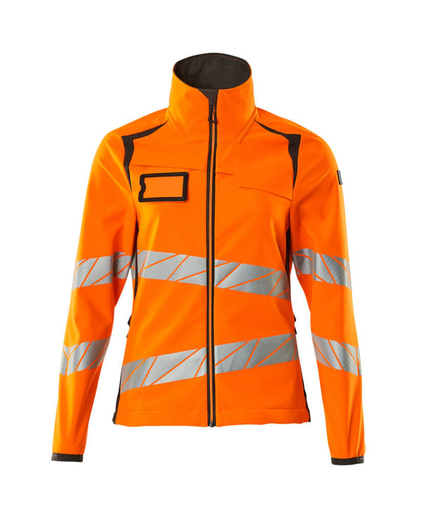 Softshell-takki - 19012-143 - hi-vis oranssi/tumma antrasiitti