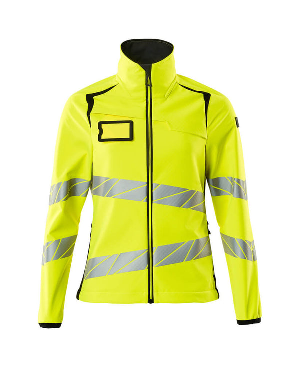 Softshell-takki - 19012-143 - hi-vis keltainen/musta