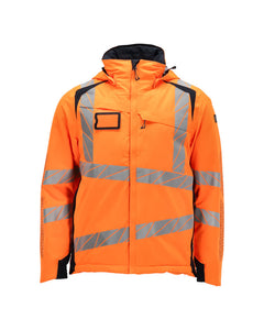 Talvitakki - 19035-449 - hi-vis oranssi/tumma laivastonsininen