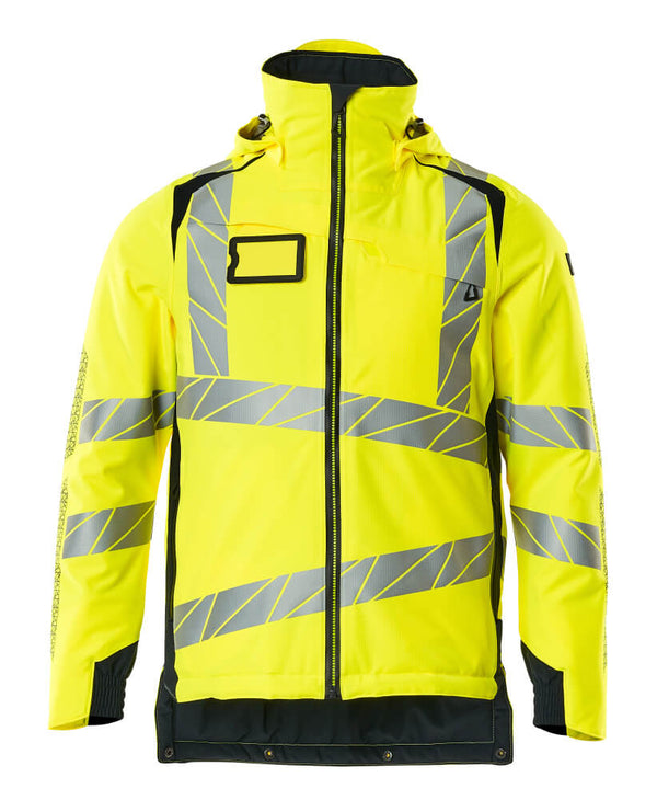 Talvitakki - 19035-449 - hi-vis keltainen/tumma laivastonsininen