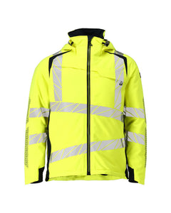 Talvitakki - 19035-449 - hi-vis keltainen/tumma laivastonsininen
