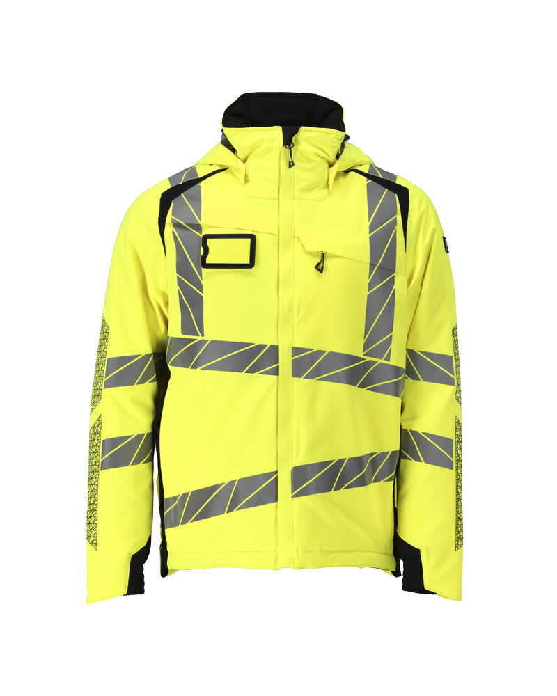Talvitakki - 19035-449 - hi-vis keltainen/musta