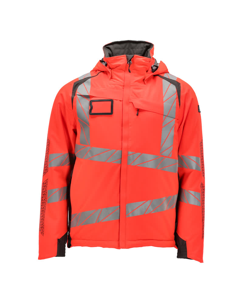 Talvitakki - 19035-449 - hi-vis punainen/tumma antrasiitti