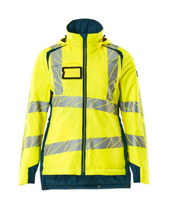Talvitakki - 19045-449 - hi-vis keltainen/tumma petrooli