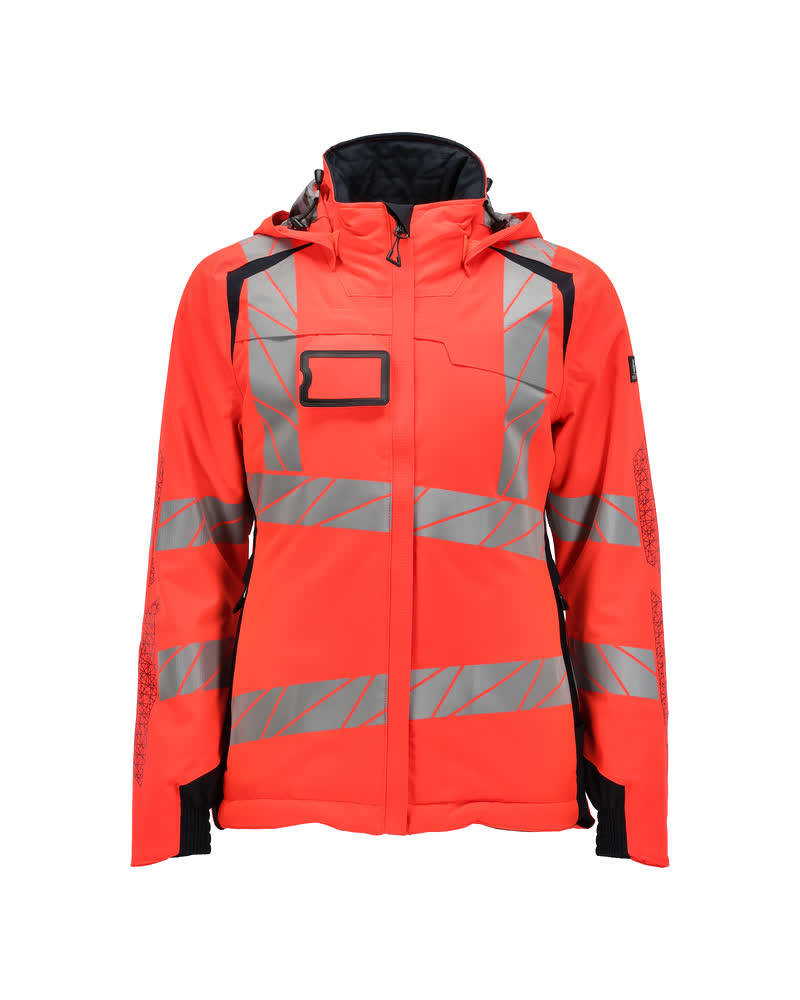 Talvitakki - 19045-449 - hi-vis punainen/syvä tummansininen