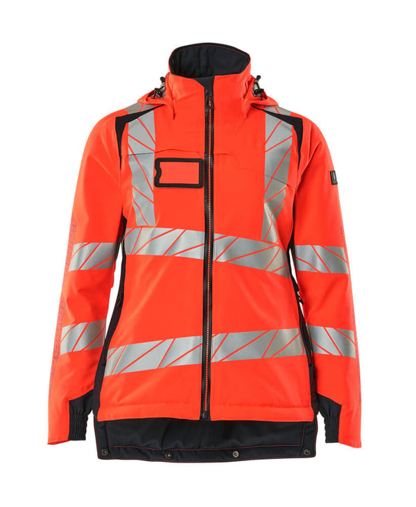 Talvitakki - 19045-449 - hi-vis punainen/syvä tummansininen