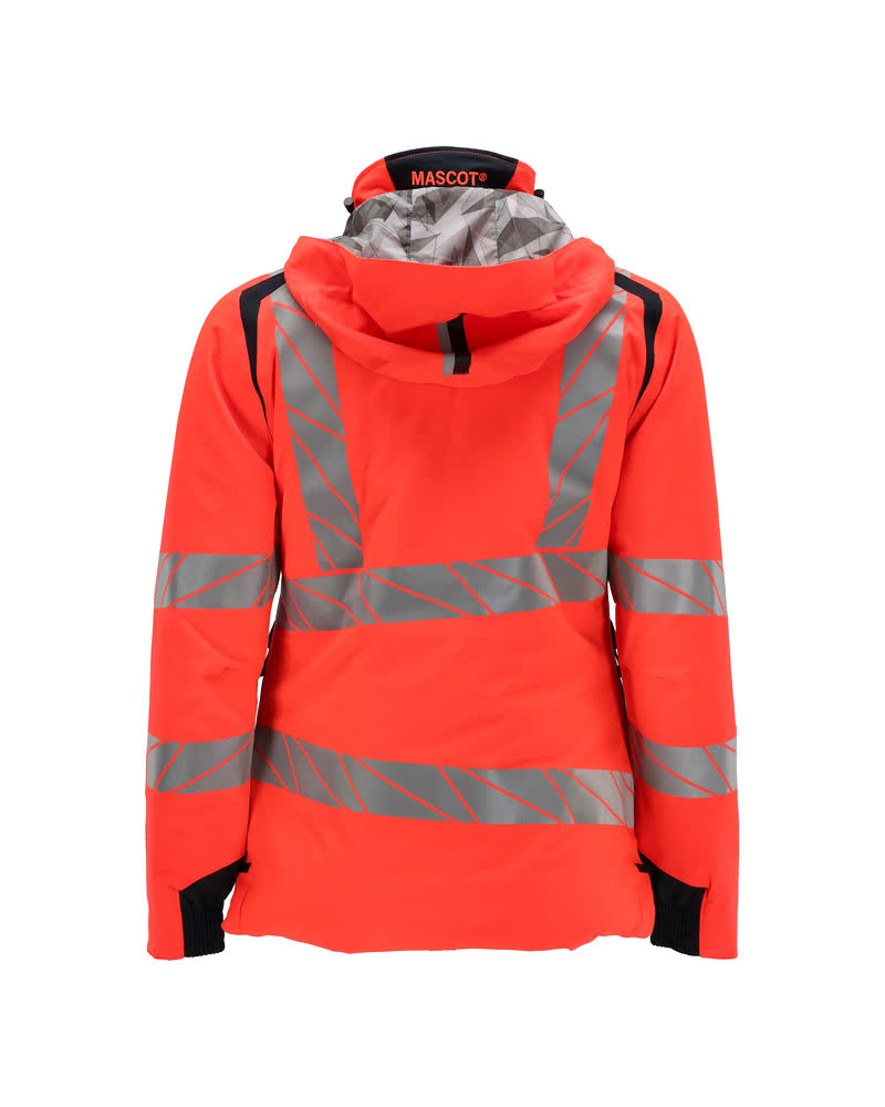 Talvitakki - 19045-449 - hi-vis punainen/syvä tummansininen