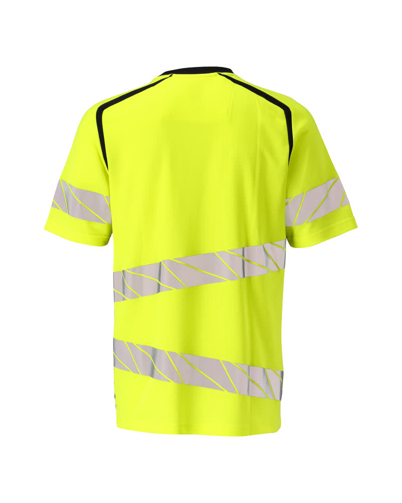 T-Paita - 19082-771 - hi-vis keltainen/tumma laivastonsininen