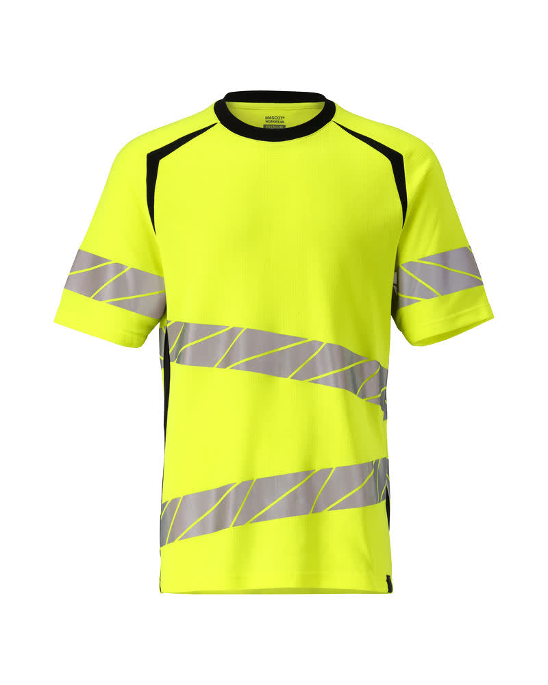 T-Paita - 19082-771 - hi-vis keltainen/musta