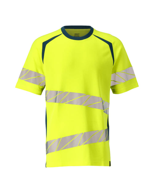 T-Paita - 19082-771 - hi-vis keltainen/tumma petrooli