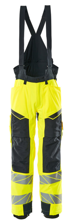 Talvihousut - 19090-449 - hi-vis keltainen/tumma laivastonsininen