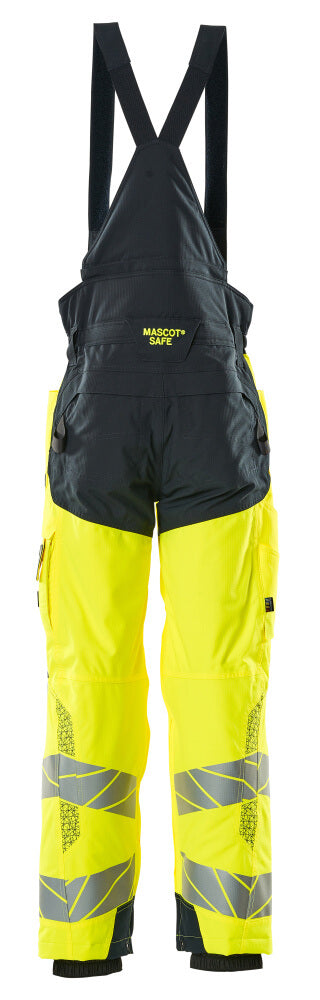 Talvihousut - 19090-449 - hi-vis keltainen/tumma laivastonsininen