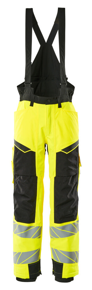 Talvihousut - 19090-449 - hi-vis keltainen/musta
